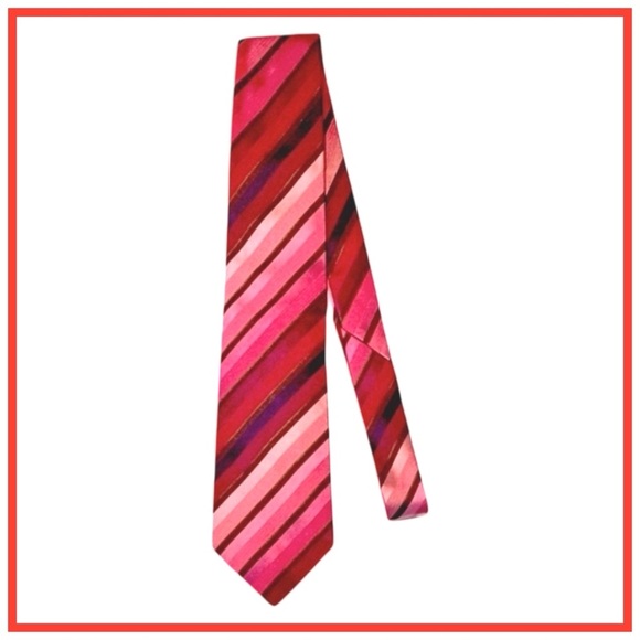 Salvatore Ferragamo Other - Salvatore Ferragamo Men’s Silk Necktie. Red, Purple, Pink.
